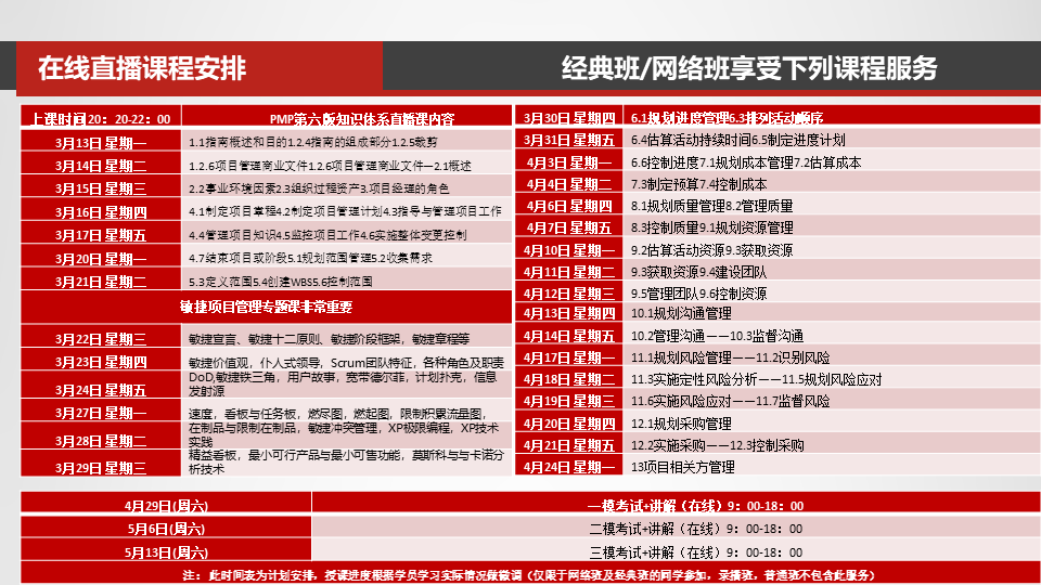 2023年3月优培东方PMP®培训广州班/深圳班/网络班（5月考试）简章
