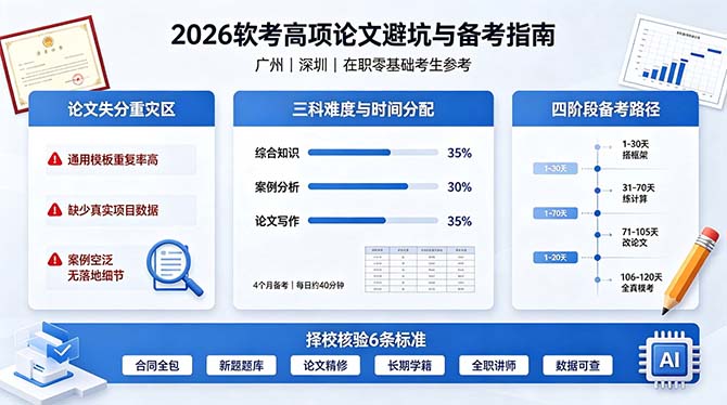 2026 广州深圳软考高项拿证难点拆解：论文失分根源与靠谱备考渠道甄别